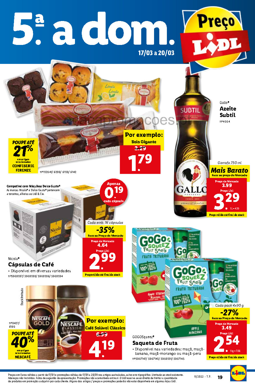 Folheto Lidl Mercearia Antevis O Promo Es Mar O A Mar O O Ca A