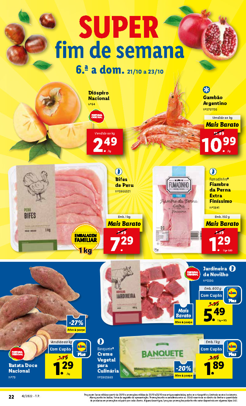 Folheto LIDL FIM de SEMANA Antevisão Promoções 21 outubro a 23 outubro