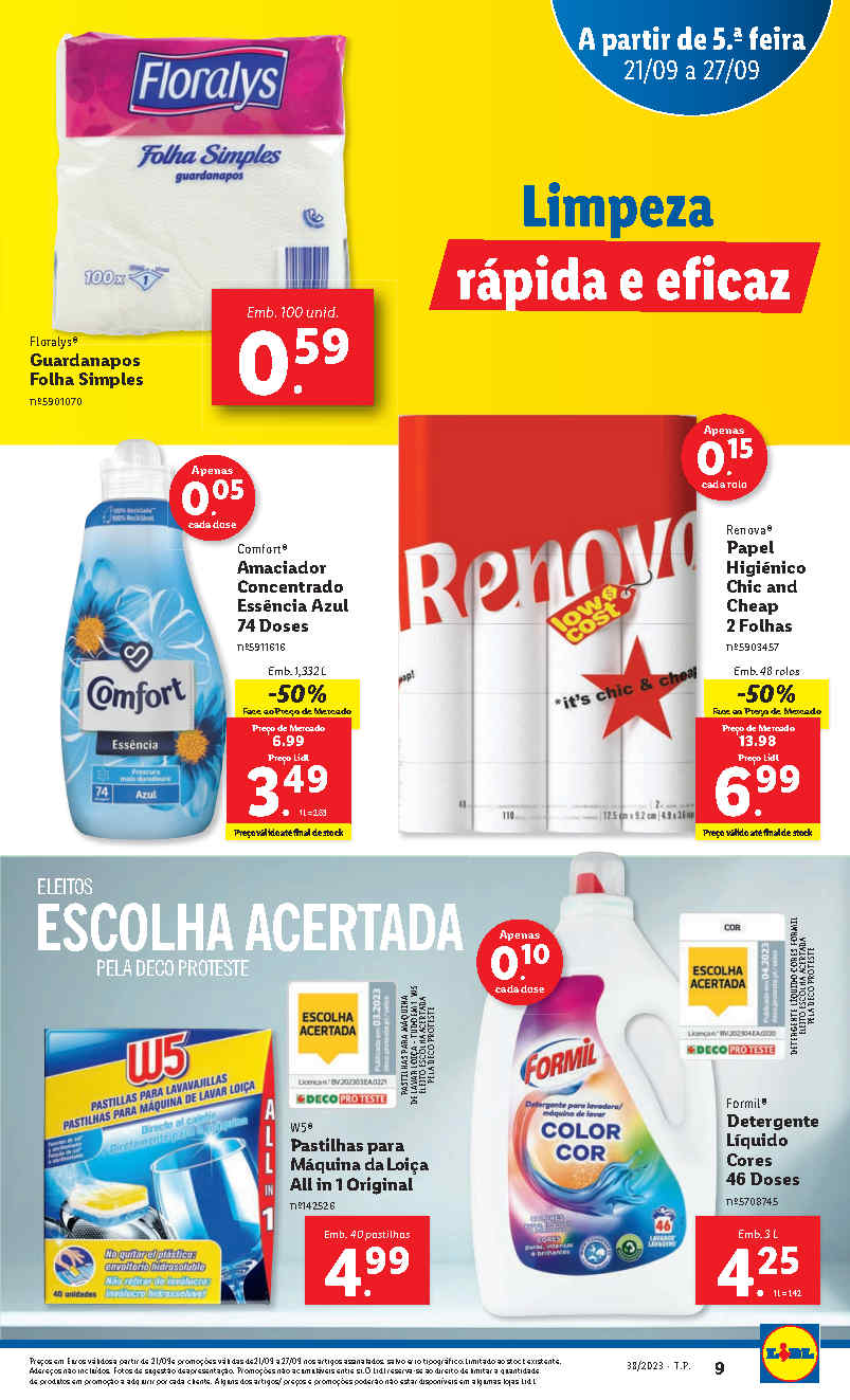 Folheto Lidl Limpeza Antevis O Promo Es Setembro A Setembro O