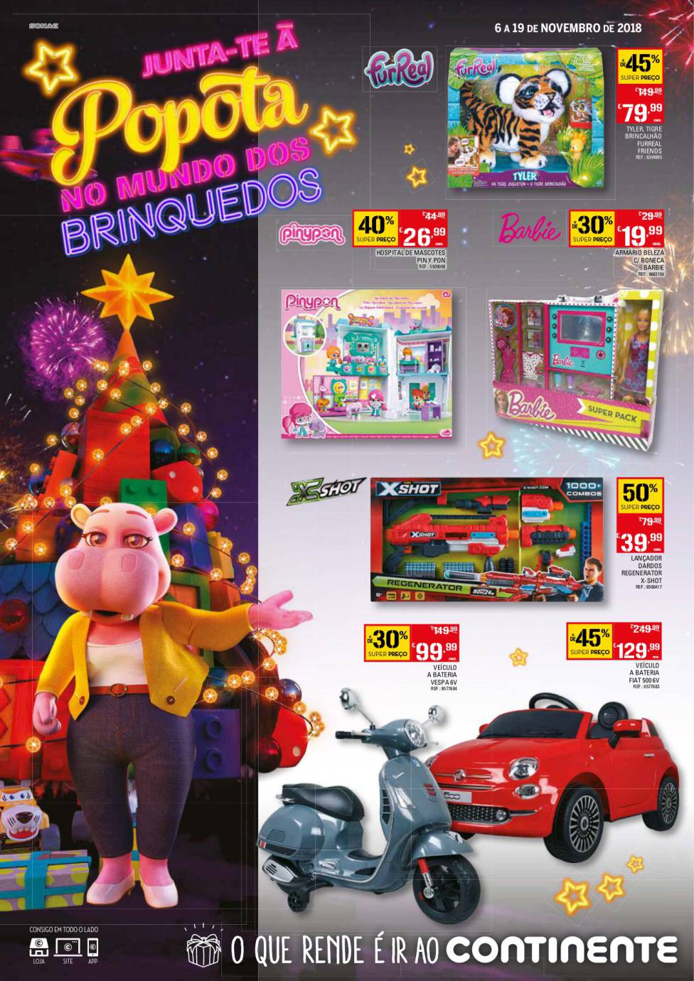 Antevisão Folheto CONTINENTE Brinquedos de Natal Promoções de 8