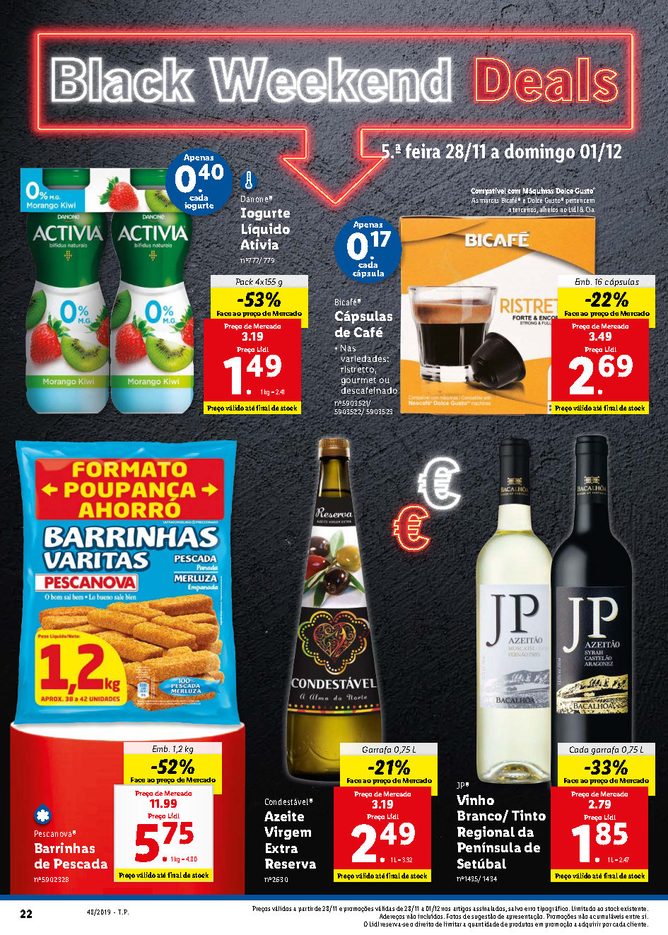 Black Friday Folheto Black Weekend LIDL 28 novembro a 1 dezembro O