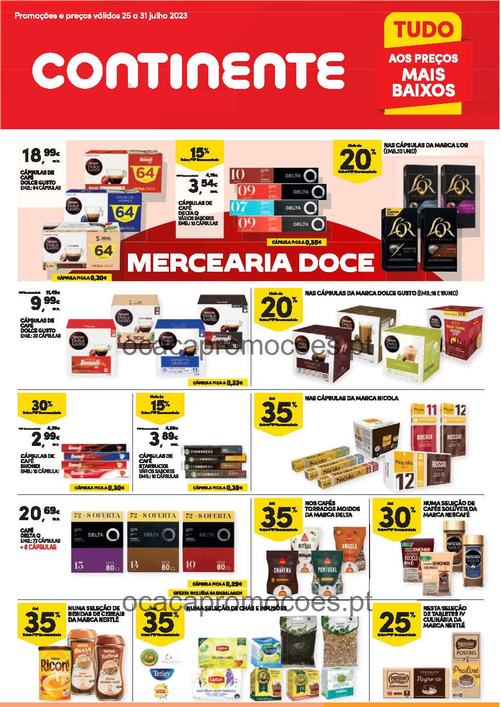 Antevisão Folheto CONTINENTE Bebidas Quentes Promoções 25 Julho A 31 ...