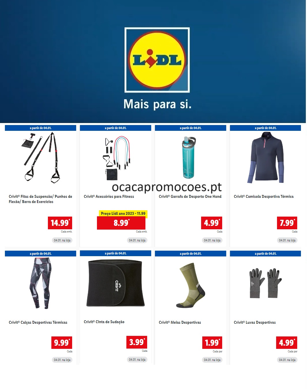 Caça Promoções - Antevisão Folheto LIDL Bazar Desporto Promoções a